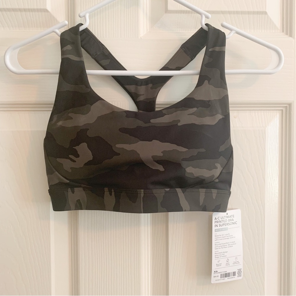*NEW W/ TAG* Athleta Ultimate Supersonic Camo Bra XS (A-C)